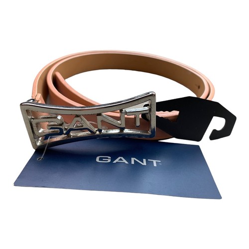 Gant leather women belt logo - gant, women's