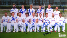ENGLAND CRICKET AUTOGRAPHED 11