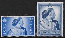 GB 1948 sg493-494 RSW Royal Silver Wedding set MNH B328