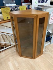 Beaver & Tapley Corner Display Unit in Teak Finish Ex-Display