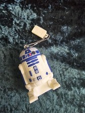 2" TALL RUBBER R2D2 STAR WARS ROBOT KEYCHAIN FOB LUCAS FILM