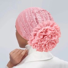 Lace Underscarf Beanies Muslim Inner Hijab Hat Bonnet Ninja Cap Head Cover Scarf