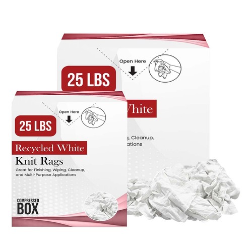 White shirt knit rags bulk - knit,