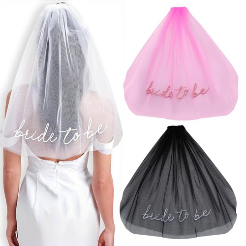 Bridal embroidered veil letter - embroidered,