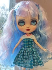 Customised Blythe Doll OOAK Kawaii Themed Outfit And Eyelids Sanrio Japan 