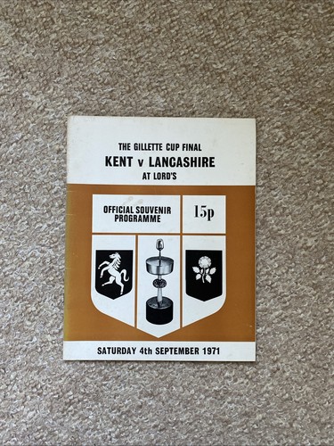 Kent lancashire gillette - kent, cup