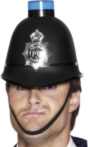 Police helmet fancy dress - helmet,