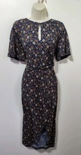 Next blue paisley print midi