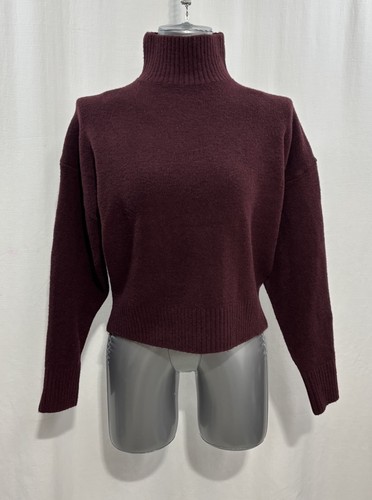 Zara wine burgundy turtleneck - burgundy,