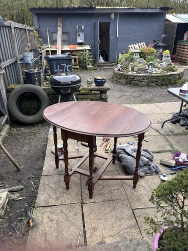Antique spring leaf table - antique,
