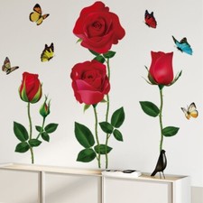 Large Rose Flowers Wall