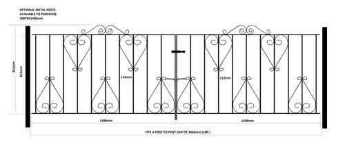 Classic metal scroll - metal, driveway