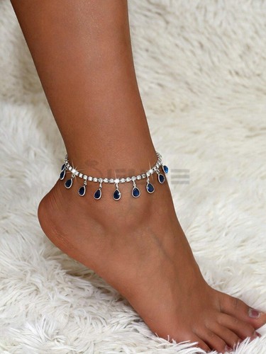 Sterling silver ankle bracelet - sterling,