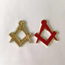 Masonic sticker in metal zinc