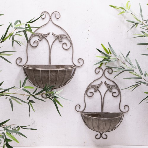 Grey metal ornate vintage wall - metal,