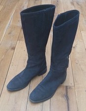 BRORA NAVY BLUE Suede Pixie/Slouch/ Boots/Booties. SIZE UK 7(40) GREAT CON
