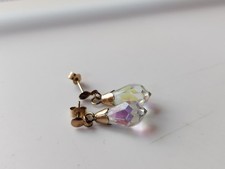 Retro Style 9ct Gold Stud Drop
