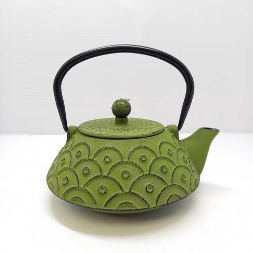 Metal tea pot green - tea,