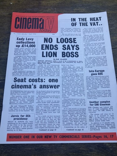 Cinema today 1973 carroll - today, 1973.carroll