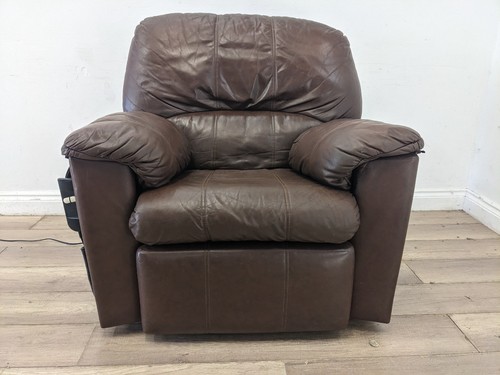 Armchair brown leather - armchair,