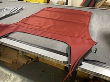 03-08 Mercedes CLK A209 Convertible Soft Top Hood Roof Maroon Mohair