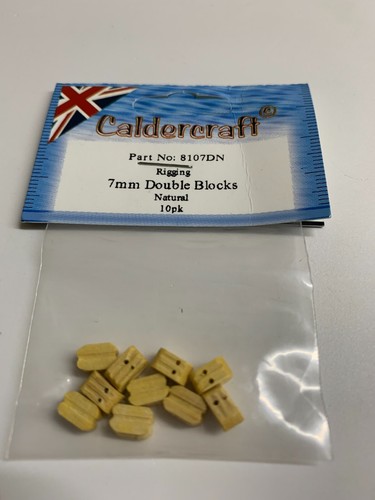 7mm double rigging blocks pack - 7mm,