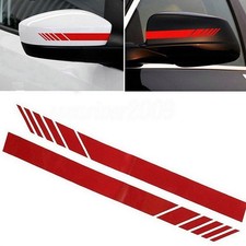 2 Pairs Red Stripe Vinyl Decal