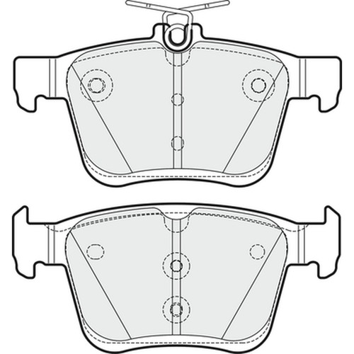 Brake pads set - set, for