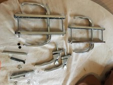 4x Polished Chrome - uPVC french-door handles (new but used - good condition)