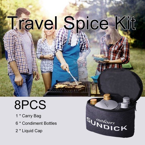 8pcs set travel spice bottle - 8pcs/set,