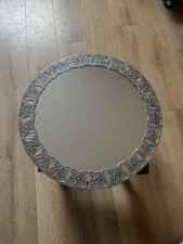 Celtic Pattern Hand Embossed Pewter Mirror.  Made In Wales