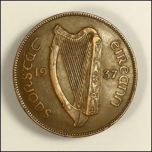 Pingin penny 1937 coin - pingin,