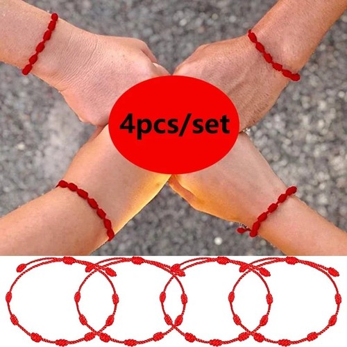 Lucky red string - red, bracelet