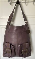 Blondie Mania (Grandala) Petrolina Aubergine  Purple leather hobo bag. Fabulous
