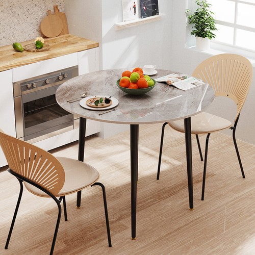 Large round marble dining - large,