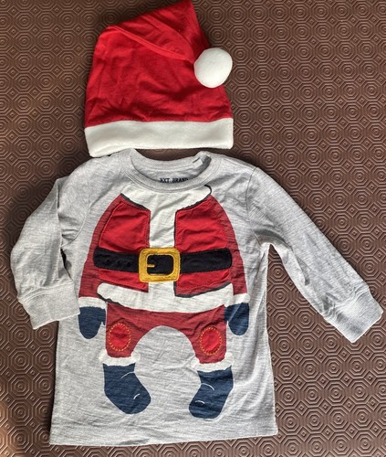 Baby christmas top santa hat - christmas,