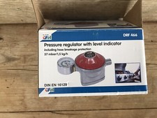 Caravan/Motorhome CFH Low Pressure L.P. Propane Gas Regulator with Gauge 37mbar