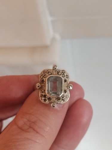 Vintage aquamarine silver - vintage,