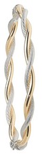 Two Colour Gold Bangle Ladies