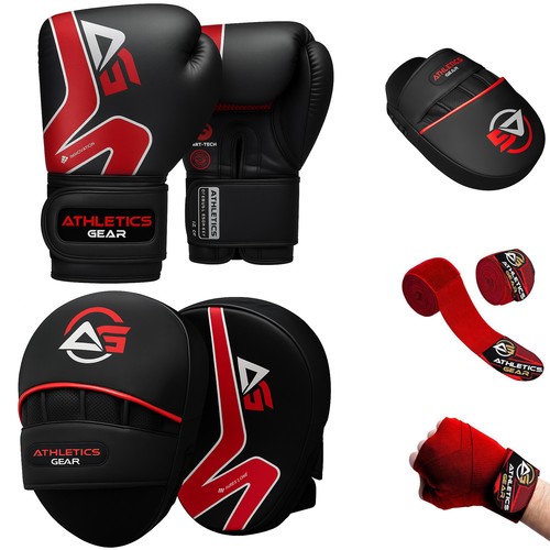 Kids boxing set gloves pads - kids,