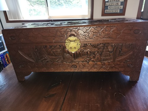 Vintage hand carved camphor - hand,