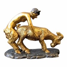 Pan and Goat Bronze Erotic