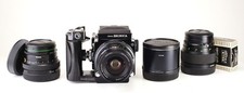 Bronica Zenza ETRC Medium Format Camera & 3x Prime Lens 50mm 75mm & 105mm & Tele