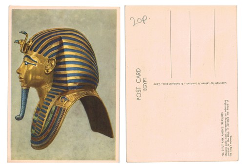 Postcard tutankhamun gold - -,