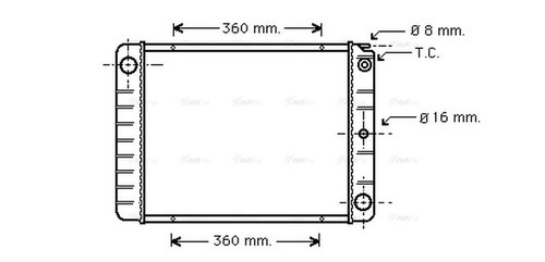 Ava coolant radiator - radiator, vo2027