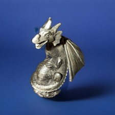 Pewter Dragon Castle Figurine
