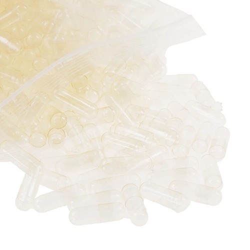 Empty capsules clear - empty, gelatine