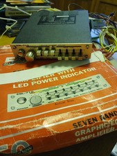 seven band VINTAGE GRAPHIC EQUALIZER AMPLIFIER ESL 70