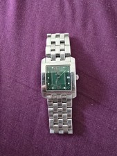 Lacoste Mens Wristwatch 6800G Stainless Steel Square Face In Green Vintage Retro
