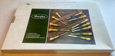 MARPLES set of 12 vintage wood turning chisels Boxed